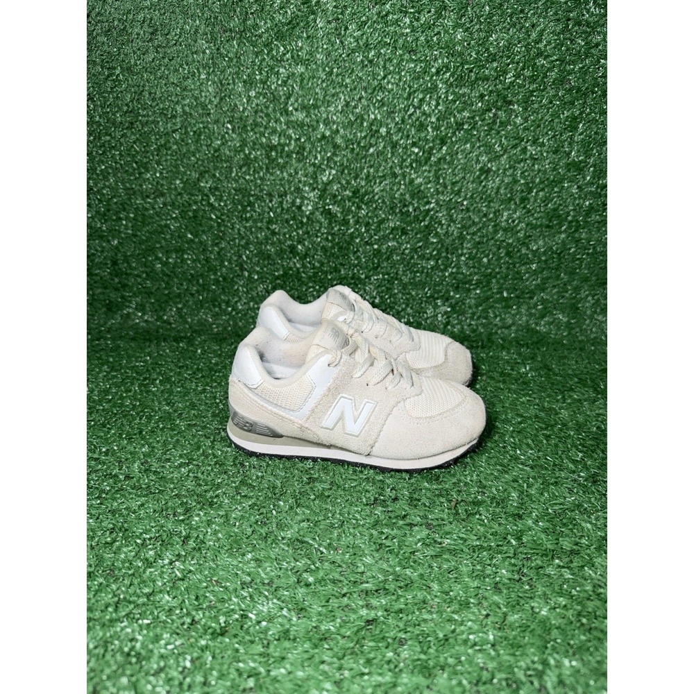 New Balance 574 Toddler Size 8C Grey White Running Shoes Walking Sneakers